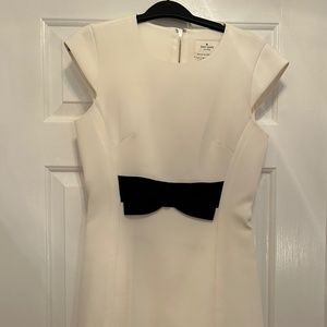 White Kate Spade bow dress